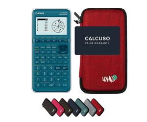 Casio fx-7400GIII avec Housse de Protection WYNGS incluse Rouge - Calculatrice Graphique - Pack de Base