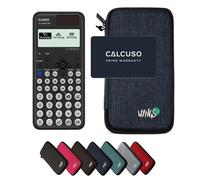Casio fx-810DE CW ClassWiz avec Housse de Protection WYNGS incluse Bleu - Calculatrice Scientifique - Pack de Base
