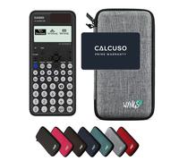 Casio fx-810DE CW ClassWiz avec Housse de Protection WYNGS incluse Gris Clair - Calculatrice Scientifique - Pack de Base