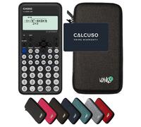 Casio fx-82DE CW ClassWiz avec Housse de Protection WYNGS incluse Gris Foncé - Calculatrice Scientifique - Pack de Base