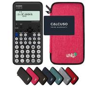 Casio fx-82DE CW ClassWiz avec Housse de Protection WYNGS incluse Rose - Calculatrice Scientifique - Pack de Base