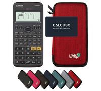 Casio fx-82DE X ClassWiz avec Housse de Protection WYNGS incluse Rouge - Calculatrice Scientifique - Pack de Base