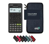 Casio fx-82ES Plus 2nd edition avec Housse de Protection WYNGS incluse Bleu - Calculatrice Scientifique - Pack de Base