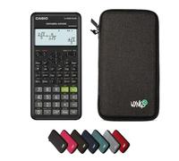 Casio fx-82ES Plus 2nd Edition avec Housse de Protection WYNGS Incluse Gris Foncé - Calculatrice Scientifique - Pack de Base