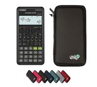 Casio fx-82ES Plus 2nd Edition avec Housse de Protection WYNGS Incluse Noir - Calculatrice Scientifique - Pack de Base