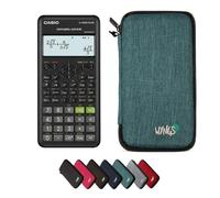 Casio fx-82ES Plus 2nd Edition avec Housse de Protection WYNGS Incluse Turquoise - Calculatrice Scientifique - Pack de Base