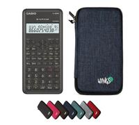 Casio fx-82MS 2nd Edition avec Housse de Protection WYNGS Incluse Bleu - Calculatrice Scientifique - Pack de Base