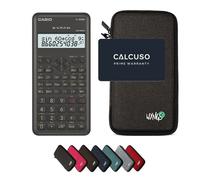 Casio fx-82MS 2nd edition avec Housse de Protection WYNGS incluse Gris Foncé - Calculatrice Scientifique - Pack de Base