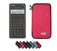 Casio fx-82MS 2nd Edition avec Housse de Protection WYNGS Incluse Rose - Calculatrice Scientifique - Pack de Base
