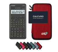 Casio fx-82MS 2nd edition avec Housse de Protection WYNGS incluse Rouge - Calculatrice Scientifique - Pack de Base