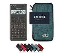 Casio fx-82MS 2nd edition avec Housse de Protection WYNGS incluse Turquoise - Calculatrice Scientifique - Pack de Base