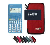 Casio fx-82NL avec Housse de Protection WYNGS incluse Rouge - Calculatrice Scientifique - Pack de Base