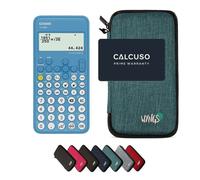 Casio fx-82NL avec Housse de Protection WYNGS incluse Turquoise - Calculatrice Scientifique - Pack de Base
