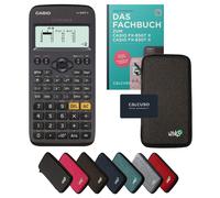 Casio fx-83GT X avec housse de protection Gris foncé et manuel (64 pages, DIN A5) - Calculatrice scientifique - Smart Set (Commande groupée impossible*)