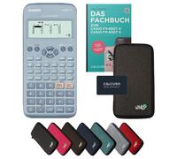Casio fx-83GT X avec housse de protection Gris foncé et manuel (64 pages, DIN A5) - Calculatrice scientifique - Smart Set (Commande groupée impossible*)