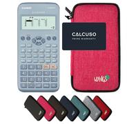 Casio fx-83GT X Bleu avec Housse de Protection WYNGS incluse Rose - Calculatrice Scientifique - Pack de Base (Commande groupée impossible*)