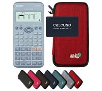 Casio fx-83GT X Bleu avec Housse de Protection WYNGS incluse Rouge - Calculatrice Scientifique - Pack de Base (Commande groupée impossible*)
