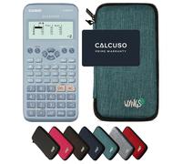Casio fx-83GT X Bleu avec Housse de Protection WYNGS incluse Turquoise - Calculatrice Scientifique - Pack de Base (Commande groupée impossible*)