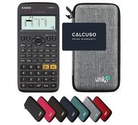Casio fx-83GT X Noir avec Housse de Protection WYNGS incluse Gris Clair - Calculatrice Scientifique - Pack de Base (Commande groupée impossible*)