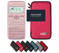 Casio fx-83GT X Rose avec Housse de Protection WYNGS incluse Rose - Calculatrice Scientifique - Pack de Base (Commande groupée impossible*)