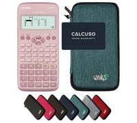 Casio fx-83GT X Rose avec Housse de Protection WYNGS incluse Turquoise - Calculatrice Scientifique - Pack de Base (Commande groupée impossible*)