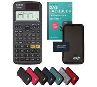 Casio fx-85DE X avec housse de protection Noir et manuel (80 pages, DIN A5) - Calculatrice scientifique - Smart Set