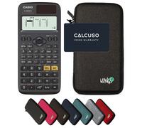 Casio fx-85DE X ClassWiz avec Housse de Protection WYNGS incluse Gris Foncé - Calculatrice Scientifique - Pack de Base