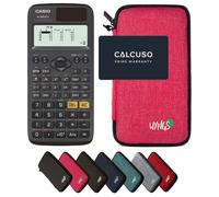Casio fx-85DE X ClassWiz avec Housse de Protection WYNGS incluse Rose - Calculatrice Scientifique - Pack de Base