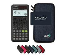 Casio fx-85ES Plus 2nd edition avec Housse de Protection WYNGS incluse Bleu - Calculatrice Scientifique - Pack de Base