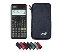 Casio fx-85ES Plus 2nd edition avec Housse de Protection WYNGS incluse Bleu - Calculatrice Scientifique - Pack de Base
