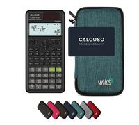Casio fx-85ES Plus 2nd edition avec Housse de Protection WYNGS incluse Turquoise - Calculatrice Scientifique - Pack de Base
