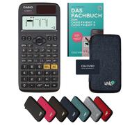 Casio fx-85GT X avec housse de protection Bleu et manuel (64 pages, DIN A5) - Calculatrice scientifique - Smart Set