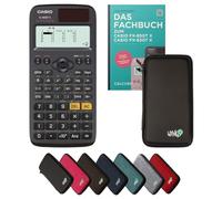 Casio fx-85GT X avec Housse de Protection Noir et Manuel (64 Pages, DIN A5) - Calculatrice Scientifique - Smart Set