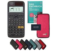 Casio fx-85GT X avec housse de protection Rose et manuel (64 pages, DIN A5) - Calculatrice scientifique - Smart Set