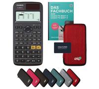Casio fx-85GT X avec housse de protection Rouge et manuel (64 pages, DIN A5) - Calculatrice scientifique - Smart Set