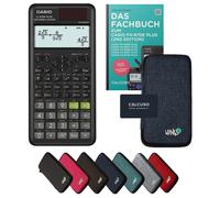 Casio fx-87DE Plus 2nd edition avec housse de protection Bleu et manuel (48 pages, DIN A5) - Calculatrice scientifique - Smart Set