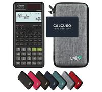 Casio fx-87DE Plus 2nd Edition avec Housse de Protection WYNGS incluse Gris Clair - Calculatrice Scientifique - Pack de Base