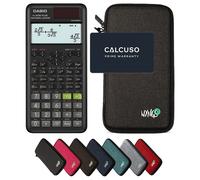 Casio fx-87DE Plus 2nd Edition avec Housse de Protection WYNGS incluse Gris Foncé - Calculatrice Scientifique - Pack de Base