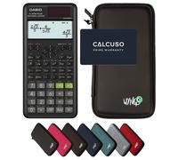 Casio fx-87DE Plus 2nd Edition avec Housse de Protection WYNGS incluse Noir - Calculatrice Scientifique - Pack de Base
