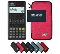 Casio fx-87DE Plus 2nd Edition avec Housse de Protection WYNGS incluse Rose - Calculatrice Scientifique - Pack de Base