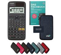 Casio fx-87DE X avec housse de protection Bleu et manuel (80 pages, DIN A5) - Calculatrice scientifique - Smart Set