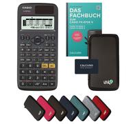 Casio fx-87DE X avec housse de protection Noir et manuel (80 pages, DIN A5) - Calculatrice scientifique - Smart Set