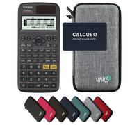 Casio fx-87DE X ClassWiz avec Housse de Protection WYNGS incluse Gris Clair - Calculatrice Scientifique - Pack de Base