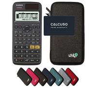 Casio fx-87DE X ClassWiz avec Housse de Protection WYNGS incluse Gris Foncé - Calculatrice Scientifique - Pack de Base