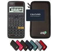Casio fx-87DE X ClassWiz avec Housse de Protection WYNGS incluse Noir - Calculatrice Scientifique - Pack de Base
