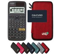 Casio fx-87DE X ClassWiz avec Housse de Protection WYNGS incluse Rouge - Calculatrice Scientifique - Pack de Base