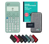 Casio fx-92 Collège avec housse de protection Gris clair et manuel (88 pages, DIN A5) - Calculatrice scientifique - Smart Set