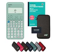 Casio fx-92 Collège avec Housse de Protection Gris foncé et Manuel (88 Pages, DIN A5) - Calculatrice Scientifique - Smart Set
