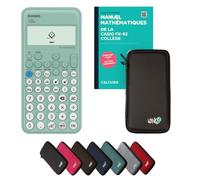 Casio fx-92 Collège avec housse de protection Noir et manuel (88 pages, DIN A5) - Calculatrice scientifique - Smart Set