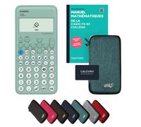 Casio fx-92 Collège avec housse de protection Turquoise et manuel (88 pages, DIN A5) - Calculatrice scientifique - Smart Set